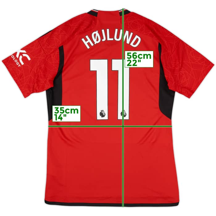 2023-24 Manchester United Home Shirt Højlund #11 (L)