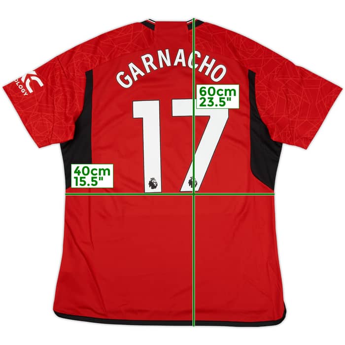2023-24 Manchester United Home Shirt Garnacho #17 (XL)