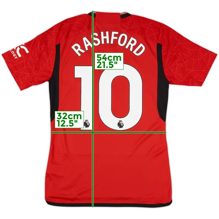 2023-24 Manchester United Home Shirt Rashford #10 (S)