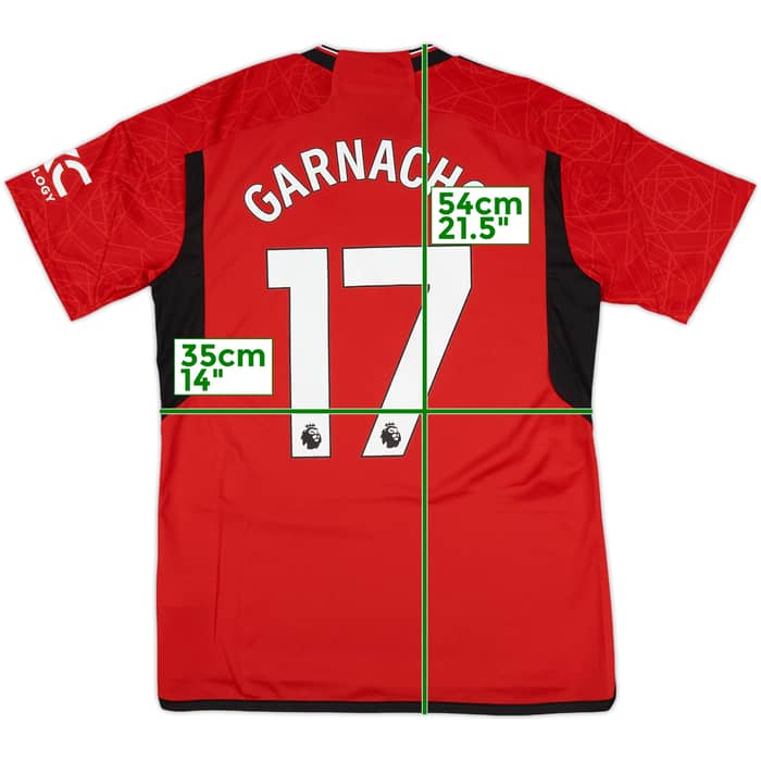 2023-24 Manchester United Home Shirt Garnacho #17 (L)