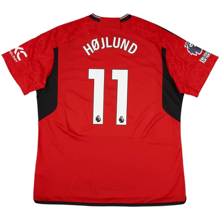 2023-24 Manchester United Home Shirt Højlund #11 (XXL)