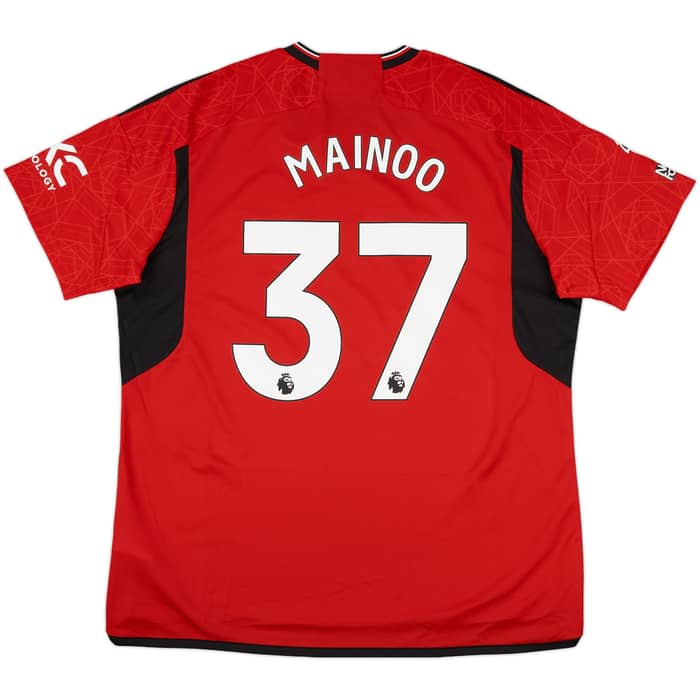 2023-24 Manchester United Home Shirt Mainoo #37 (XXL)