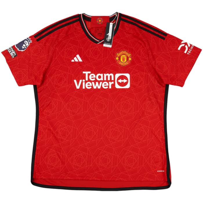 2023-24 Manchester United Home Shirt Mainoo #37 (XXL)