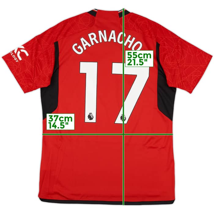 2023-24 Manchester United Home Shirt Garnacho #17 (L)