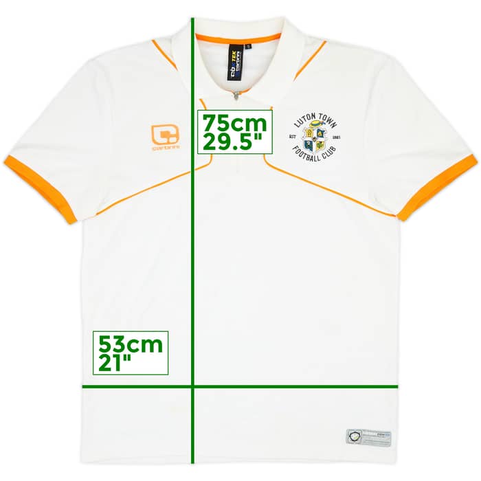 2010-11 Luton Cabrini 1/4 Zip Polo Shirt - 7/10 - (S)
