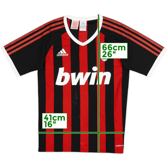 2009-10 AC Milan Home Shirt - 5/10 - (XL.Boys)