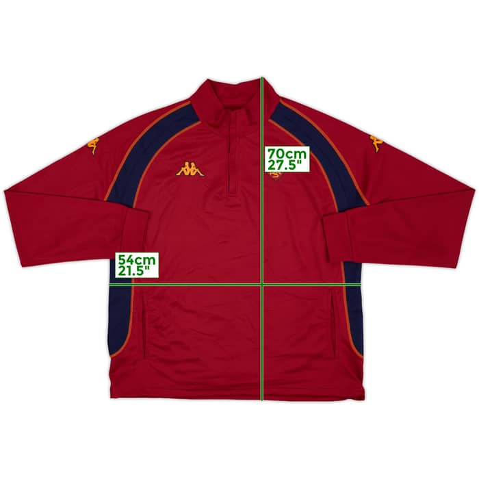 2002-03 Roma Kappa 1/4 Zip Drill Top - 8/10 - (XXL)