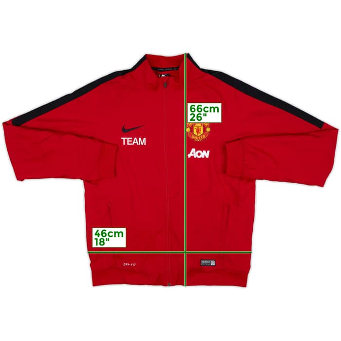 2014-15 Manchester United Nike Staff Issue Track Jacket Team - 9/10 - (M)