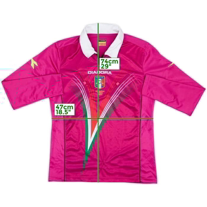 2012-13 Italy Diadora Referee L/S Shirt - 5/10 - (M)