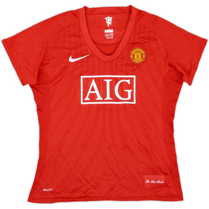 2007-09 Manchester United Home Shirt Ronaldo #7 - 9/10 - (Women's L)