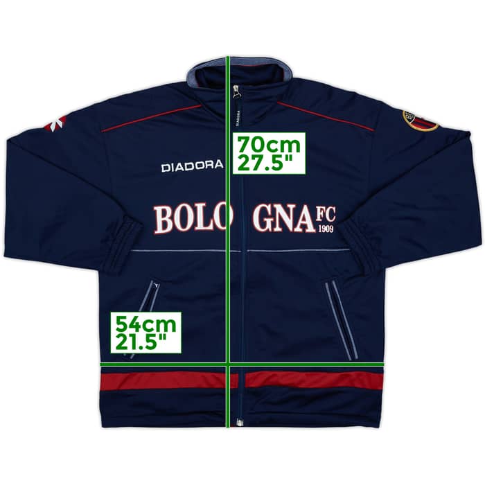 1997-98 Bologna Diadora Track Jacket - 8/10 - (XL.Boys)