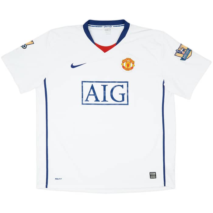 2008-10 Manchester United Away Shirt Hargreaves #4 - 7/10 - (XXL)