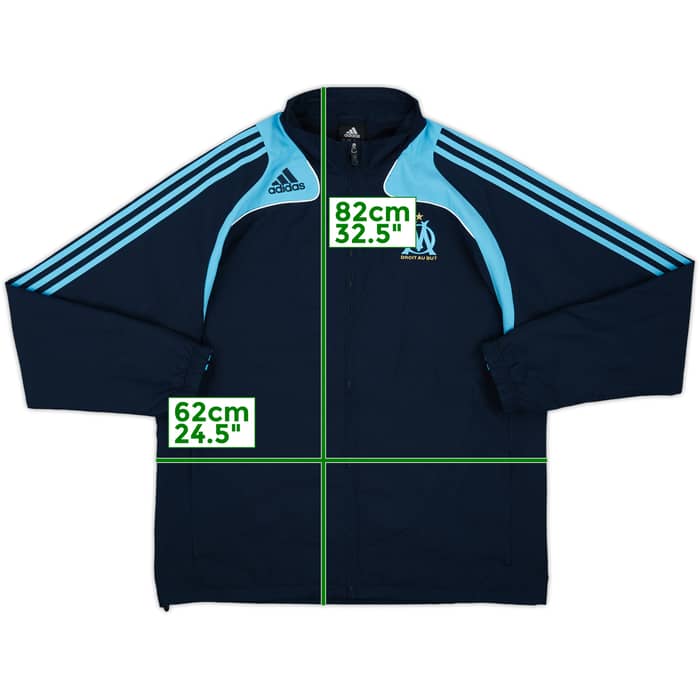 2008-09 Olympique Marseille adidas Track Jacket - 8/10 - (XL)