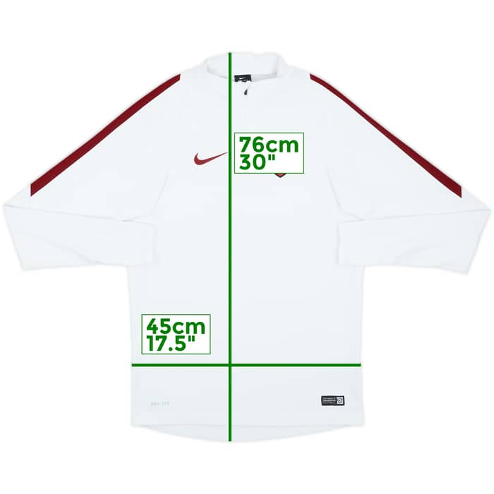 2015-16 Roma Nike 1/4 Zip Training Top - 8/10 - (S)