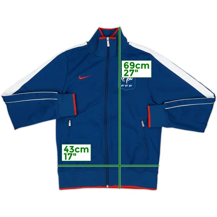 2011-12 France Nike N98 Track Jacket - 8/10 - (S)