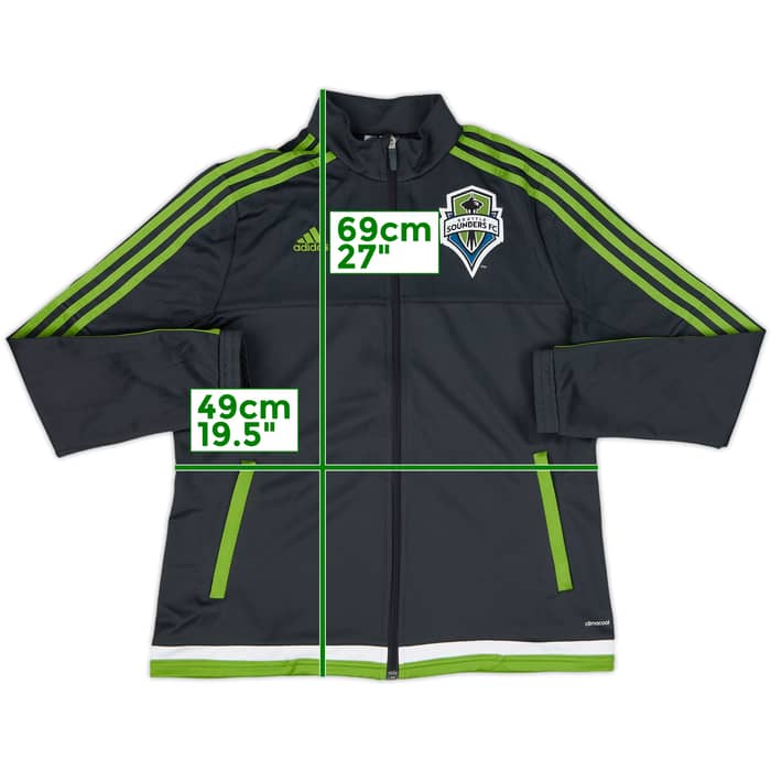 2014-15 Seattle Sounders adidas Track Jacket - 10/10 - (Women's L)