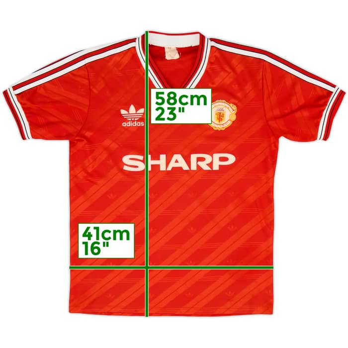 1986-88 Manchester United Home Shirt - 6/10 - (M)