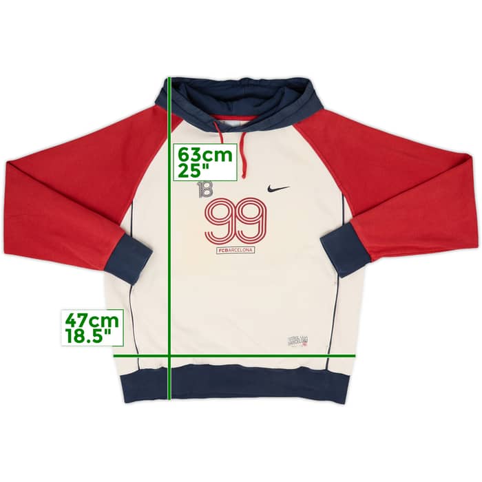 2005-06 Barcelona Nike Hooded Top - 8/10 - (XL)