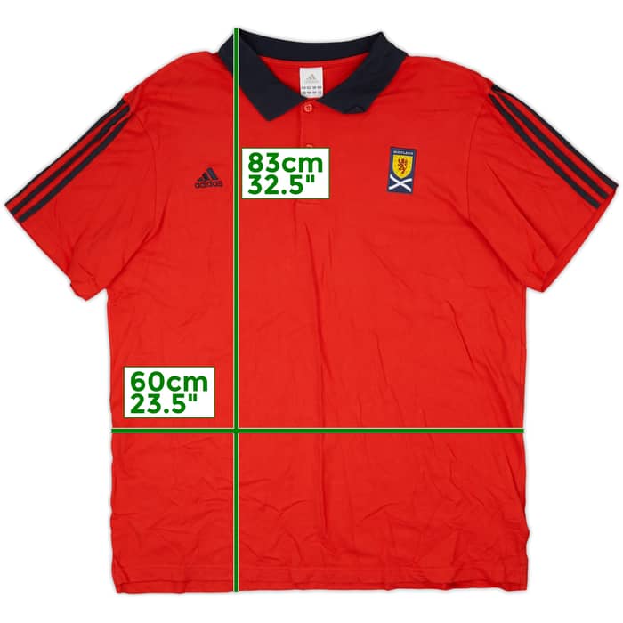 2011-12 Scotland adidas Polo Shirt - 9/10 - (XXL)