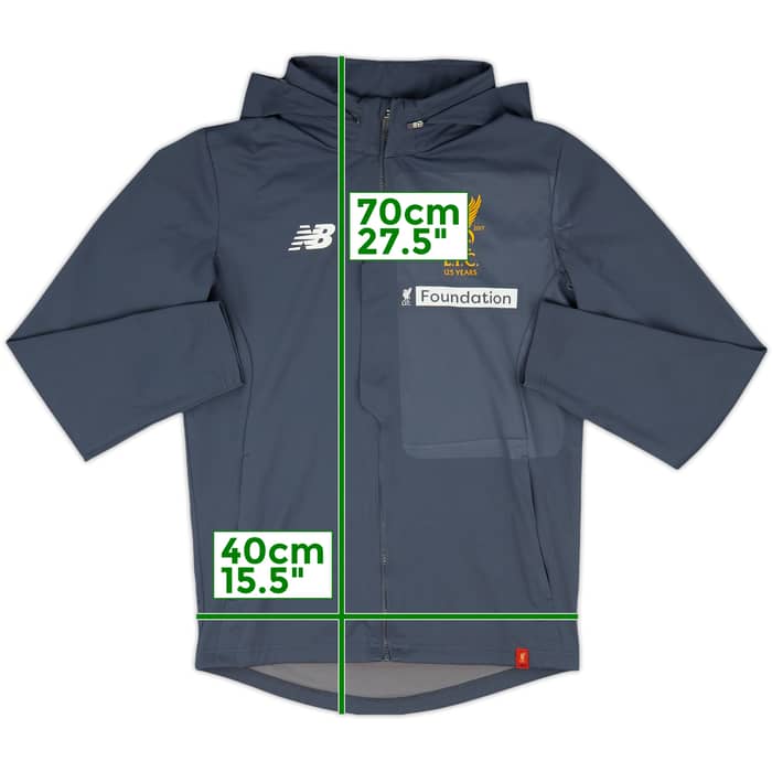2017-18 Liverpool Foundation New Balance Hooded Track Jacket - 8/10 - (S)