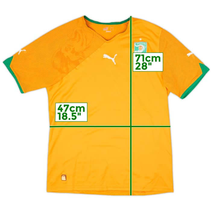2010-11 Ivory Coast Home Shirt - 6/10 - (M)