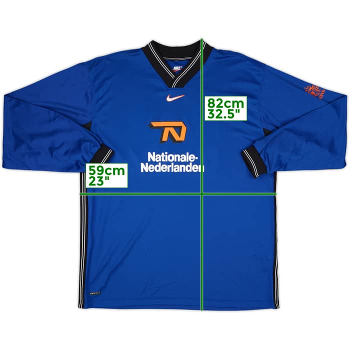 1998-00 Netherlands Nike Player Issue Training L/S Shirt #11 - 7/10 - (XL)