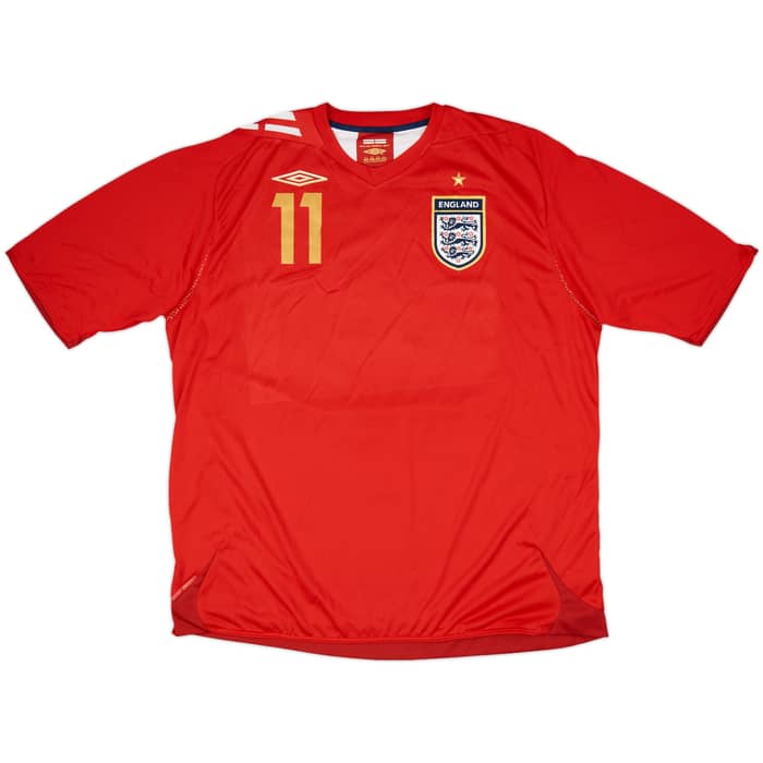 2006-08 England Away Shirt J. Cole #11 - 9/10 - (XXL)