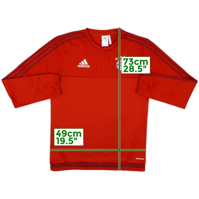 2015-16 Bayern Munich adidas Sweat Top - 8/10 - (S)