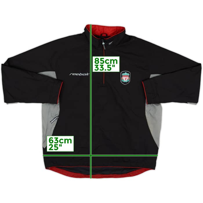 2002-03 Liverpool Reebok 1/4 Zip Training Top - 6/10 - (L)