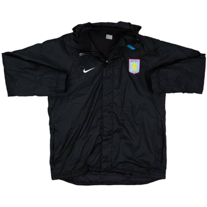 2007-08 Aston Villa Nike Hooded Rain Jacket - 8/10 - (L)