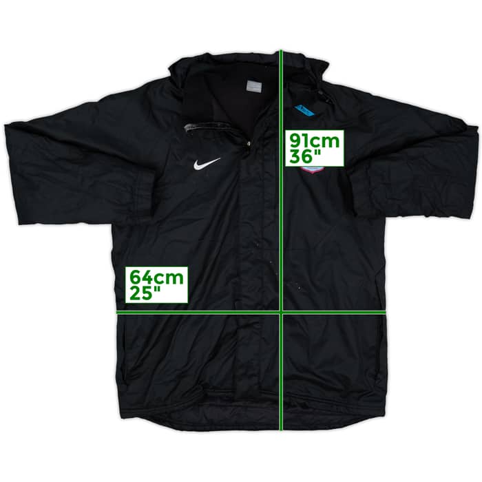 2007-08 Aston Villa Nike Hooded Rain Jacket - 8/10 - (L)