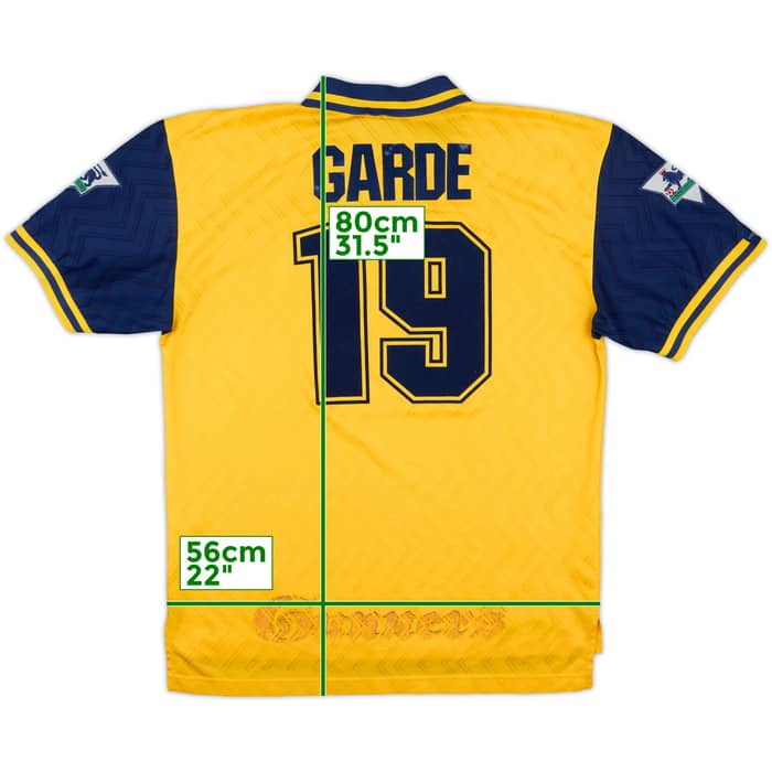 1996-97 Arsenal Away Shirt Garde #19 - 7/10 - (XL)