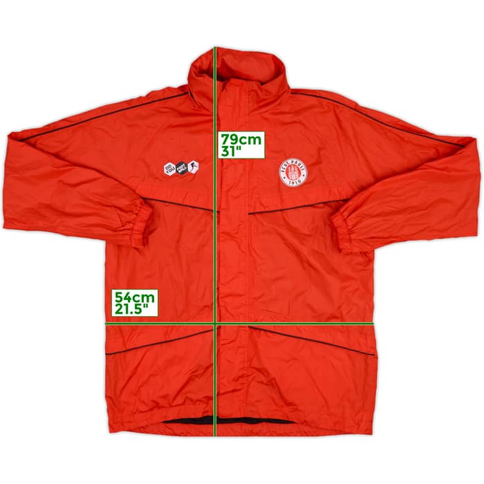 2008-09 St Pauli Do You Football Hooded Rain Jacket Erik - 6/10 - (L)