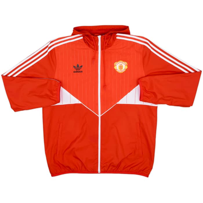 2016-17 Manchester United adidas Originals Hooded Track Jacket - 8/10 - (L)