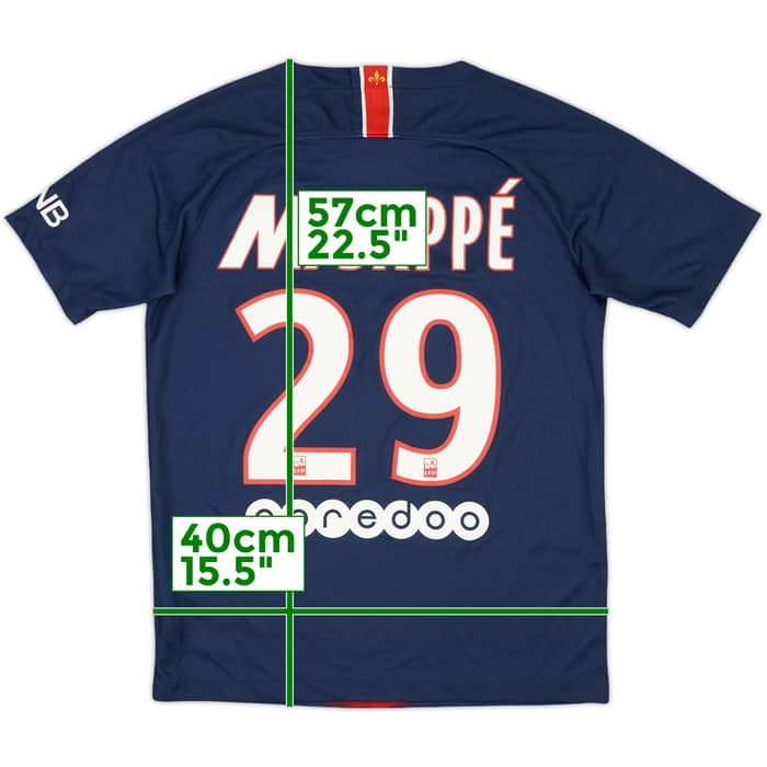 2018-19 Paris Saint-Germain Home Shirt Mbappe #29 - 9/10 - (XL.Boys)