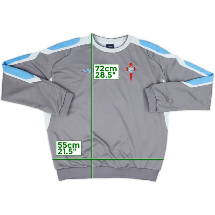 2007-08 Celta Vigo Umbro Sweat Top - 8/10 - (XXL)