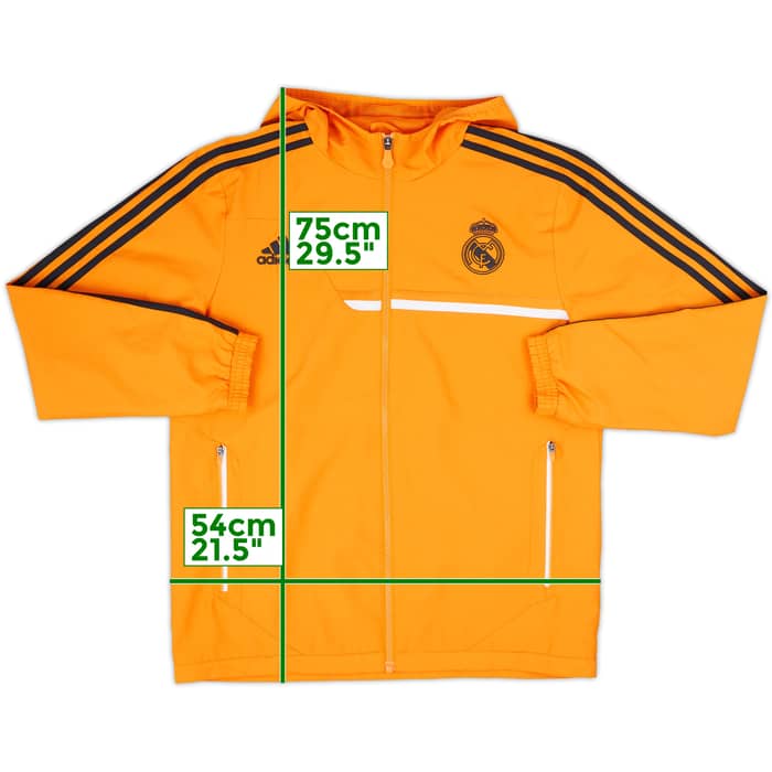 2013-14 Real Madrid adidas Hooded Track Jacket - 8/10 - (M)