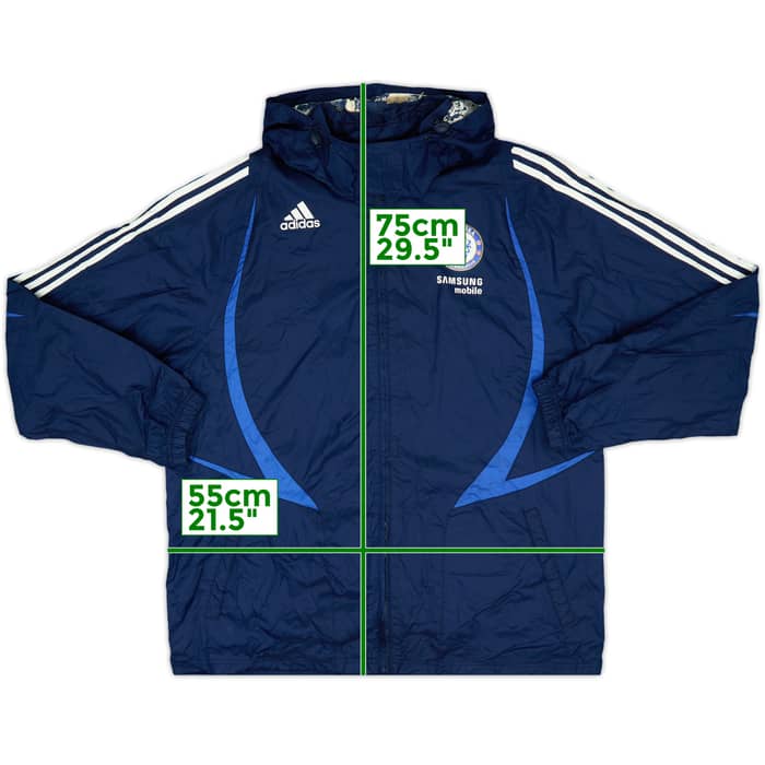 2007-08 Chelsea adidas Hooded Rain Jacket - 5/10 - (XL)