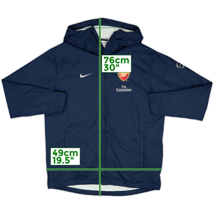 2009-10 Arsenal Nike Hooded Rain Coat - 7/10 - (M)