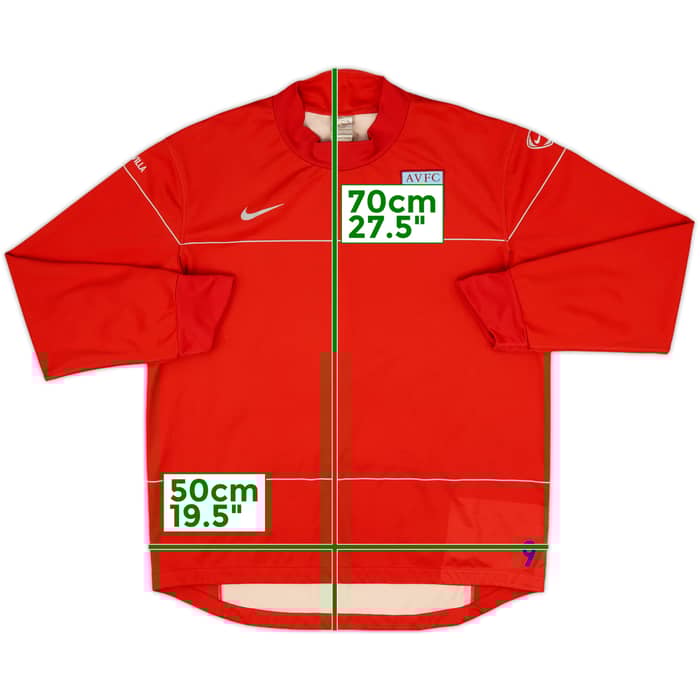 2008-09 Aston Villa Player Issue Nike Sweat Top #9 - 9/10 - (L)