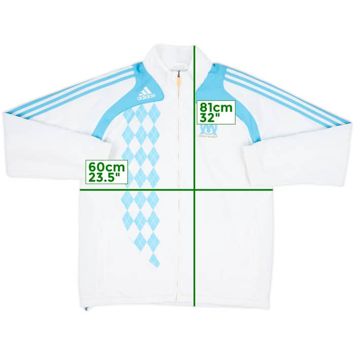 2008-09 Olympique Marseille adidas Track Jacket - 9/10 - (L)