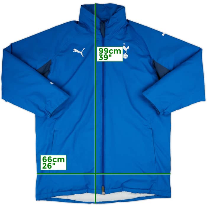 2008-09 Tottenham Puma Hooded Padded Bench Coat - 8/10 - (L)