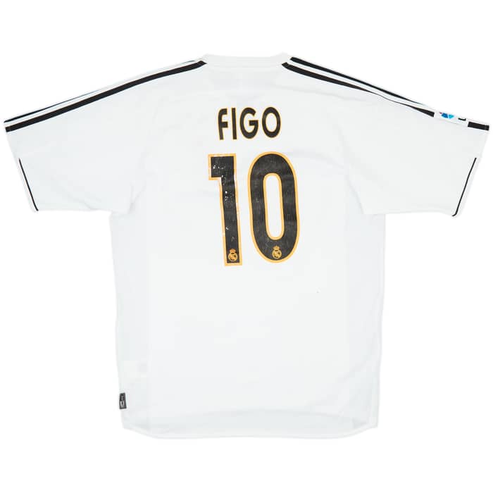 2003-04 Real Madrid Home Shirt Figo #10 - 3/10 - (M)