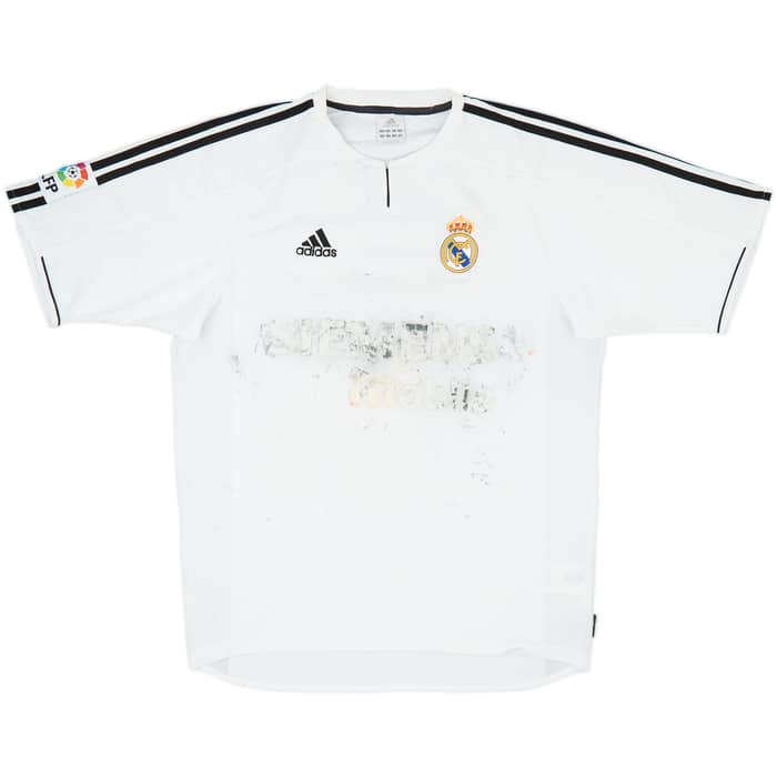 2003-04 Real Madrid Home Shirt Figo #10 - 3/10 - (M)