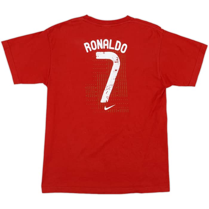 2012-13 Portugal Nike Graphic Tee Ronaldo #7 - 8/10 - (S)