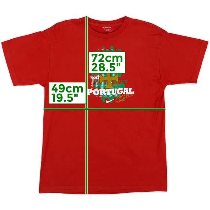 2012-13 Portugal Nike Graphic Tee Ronaldo #7 - 8/10 - (S)