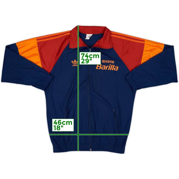 1991-92 Roma adidas Track Jacket - 6/10 - (L)