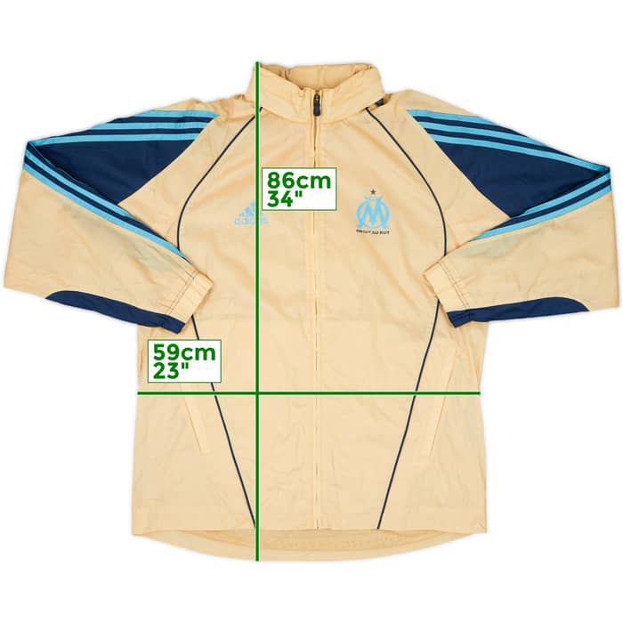 2005-06 Olympique Marseille adidas Hooded Rain Jacket - 6/10 - (M)