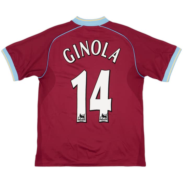 2001-02 Aston Villa Home Shirt Ginola #14 - 6/10 - (S)