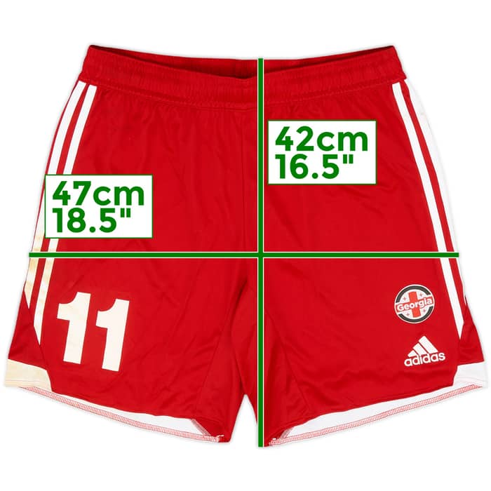 2015-16 Georgia Away Shorts #11 - 5/10 - (L)